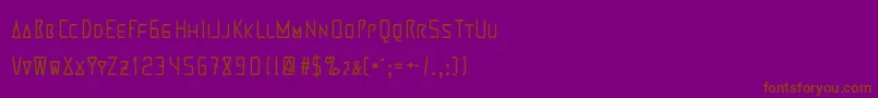 Шрифт Martienso – коричневые шрифты на фиолетовом фоне
