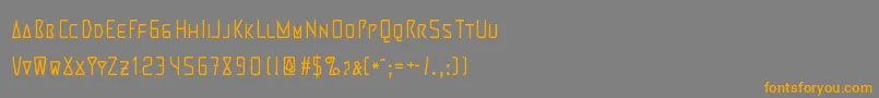 Шрифт Martienso – оранжевые шрифты на сером фоне