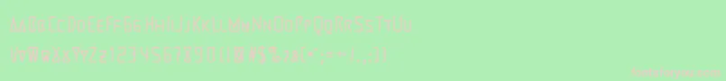 Шрифт Martienso – розовые шрифты на зелёном фоне