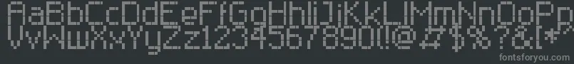 RClassic8 Font – Gray Fonts on Black Background