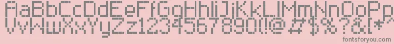 RClassic8 Font – Gray Fonts on Pink Background