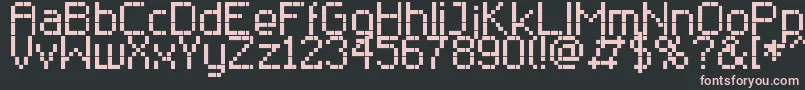 RClassic8 Font – Pink Fonts on Black Background