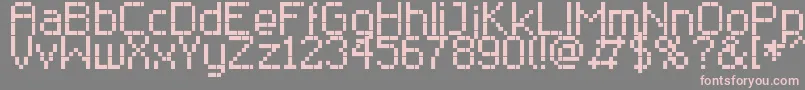 RClassic8 Font – Pink Fonts on Gray Background