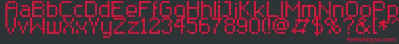 En savoir plus sur la police RClassic8 Police RClassic8 – polices rouges sur fond noir