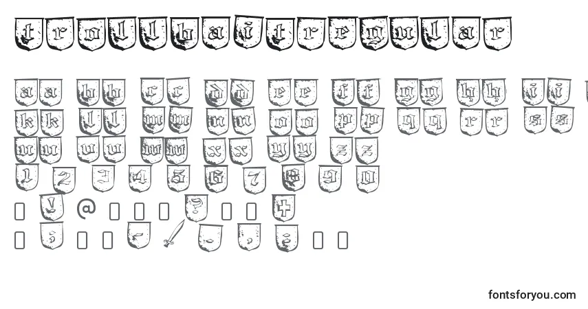 Schriftart TrollbaitRegular – Alphabet, Zahlen, spezielle Symbole