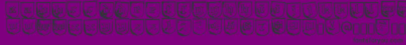 TrollbaitRegular Font – Black Fonts on Purple Background