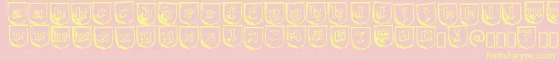 TrollbaitRegular Font – Yellow Fonts on Pink Background