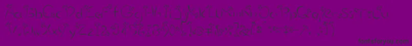 Flower3 Font – Black Fonts on Purple Background