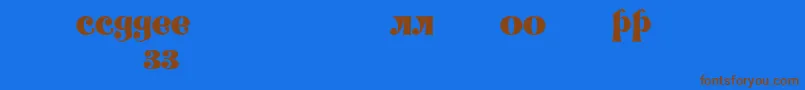 Lisätietoja Decorlz-fontista Decorlz-fontti – ruskeat fontit sinisellä taustalla