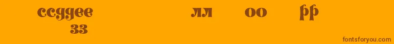 More about Decorlz Font Decorlz Font – Brown Fonts on Orange Background