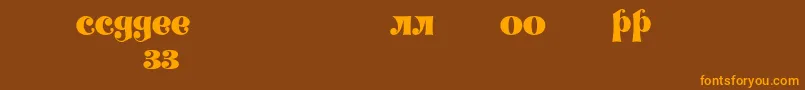 More about Decorlz Font Decorlz Font – Orange Fonts on Brown Background