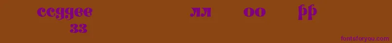 Decorlz Font – Purple Fonts on Brown Background
