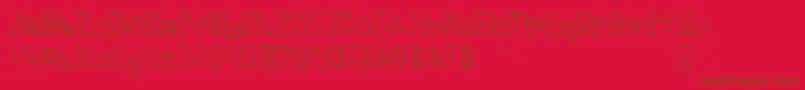 StuckFont Font – Brown Fonts on Red Background