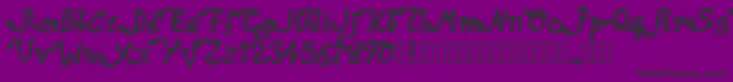 Pwdolphins Font – Black Fonts on Purple Background
