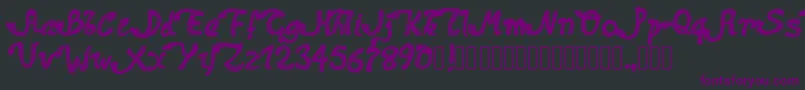Pwdolphins Font – Purple Fonts on Black Background
