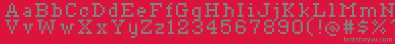 Ceriph0756 Font – Gray Fonts on Red Background