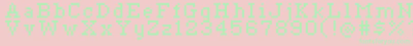 Ceriph0756 Font – Green Fonts on Pink Background