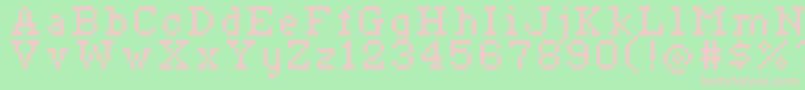 Ceriph0756 Font – Pink Fonts on Green Background