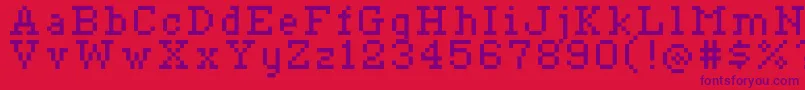 Ceriph0756 Font – Purple Fonts on Red Background