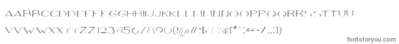 Шрифт VolkiThin – серые шрифты на белом фоне