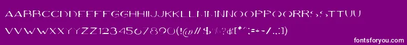 VolkiThin Font – White Fonts on Purple Background