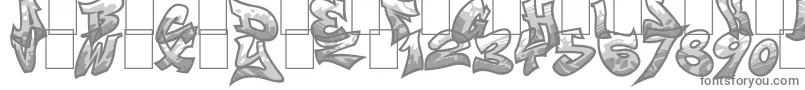 Smasher312Custom Font – Gray Fonts on White Background