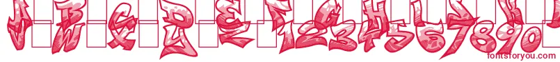Smasher312Custom Font – Red Fonts on White Background