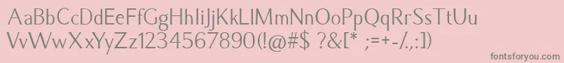CaramellaRegular Font – Gray Fonts on Pink Background