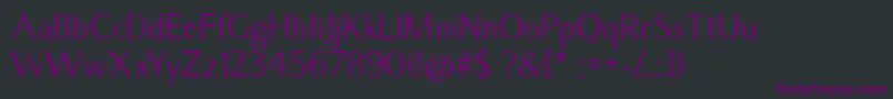 CaramellaRegular Font – Purple Fonts on Black Background