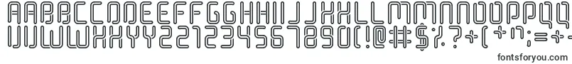Шрифт HalogenGasLights – прямые шрифты