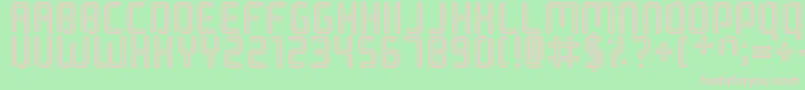 HalogenGasLights Font – Pink Fonts on Green Background