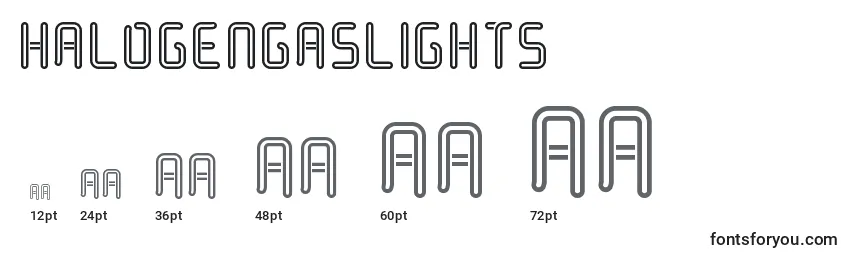 HalogenGasLights Font Sizes