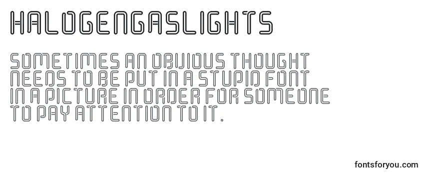 HalogenGasLights Font