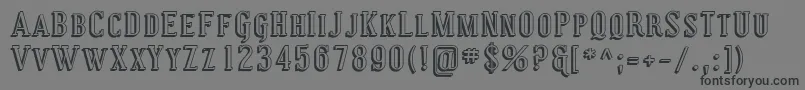 Coving29-fontti – mustat fontit harmaalla taustalla