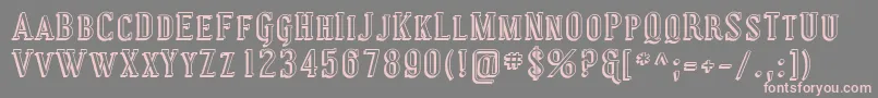 Coving29 Font – Pink Fonts on Gray Background