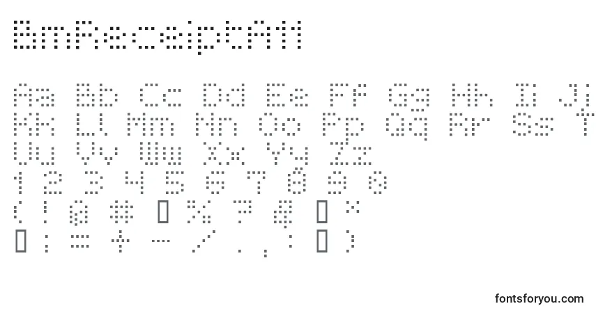 Schriftart BmReceiptA11 – Alphabet, Zahlen, spezielle Symbole