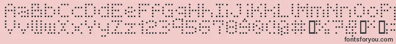 BmReceiptA11 Font – Black Fonts on Pink Background