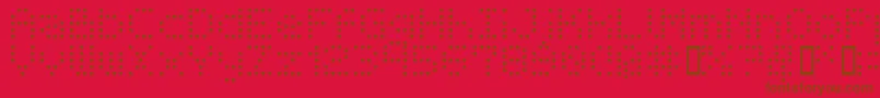 BmReceiptA11 Font – Brown Fonts on Red Background