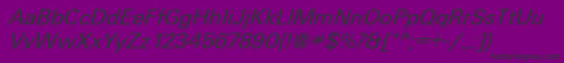 UniqueItalic Font – Black Fonts on Purple Background