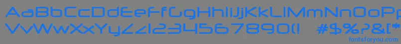 NeuropolMedium Font – Blue Fonts on Gray Background
