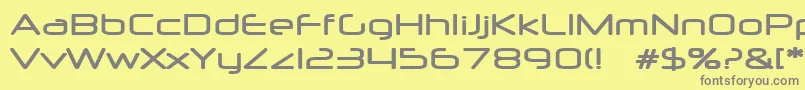Шрифт NeuropolMedium – серые шрифты на жёлтом фоне