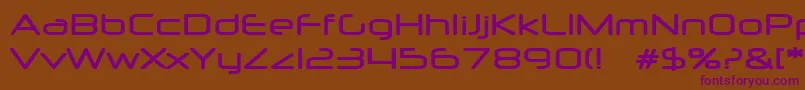 NeuropolMedium Font – Purple Fonts on Brown Background