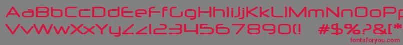 NeuropolMedium Font – Red Fonts on Gray Background