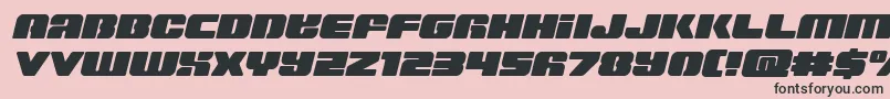 Capricussemistraight Font – Black Fonts on Pink Background