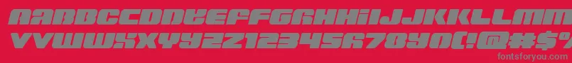 Capricussemistraight Font – Gray Fonts on Red Background