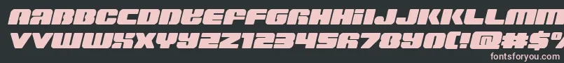 Capricussemistraight Font – Pink Fonts on Black Background