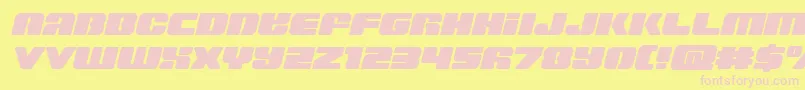 Capricussemistraight Font – Pink Fonts on Yellow Background