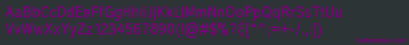 Шрифт Corona – фиолетовые шрифты на чёрном фоне