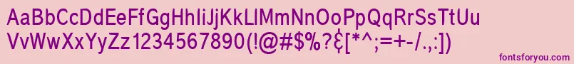 Corona Font – Purple Fonts on Pink Background