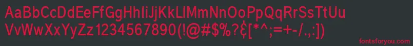 Corona Font – Red Fonts on Black Background